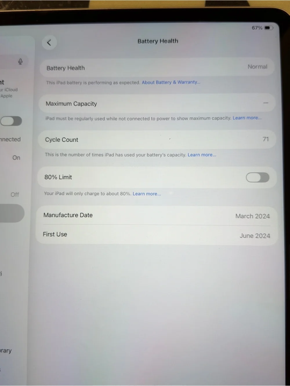 Apple iPad Air 13 inch. M2. WiFi + Cellular. 256GB. Starlight color.